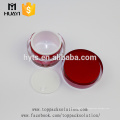 50ml rouge vide pot cosmétique acrylique récipient en plastique avec couvercle